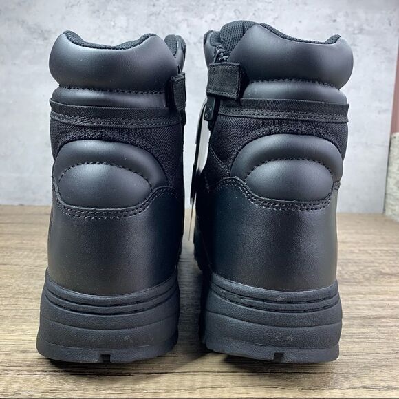 Original SWAT~Men's~Classic 6" Side Zip Black Leather Boots~(116401)~Size 12 - Picture 4 of 10